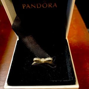 Pandora Sterling Bow Ring